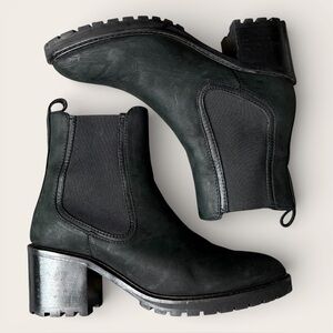 Thursday Boot Company Women's black Chelsea Lug Heel Ankle Boots